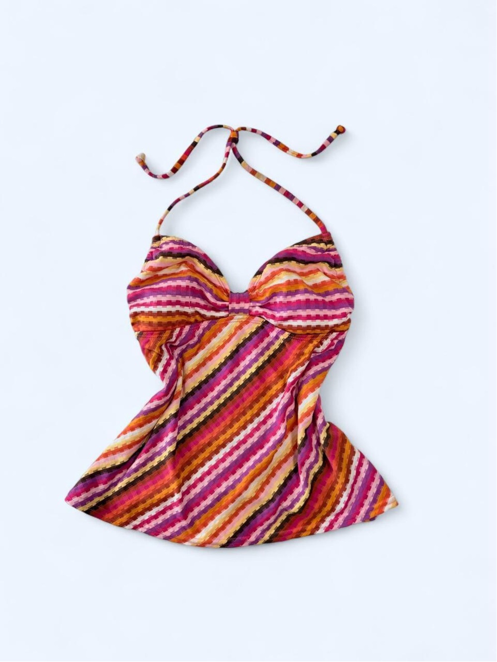 Y2K Striped Tankini Top